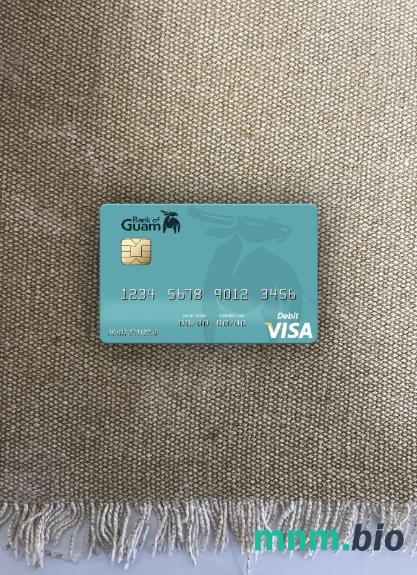 Palau bank of Guam visa obciążyć card wygląd fotograficzny skan PSD + zdjęcie